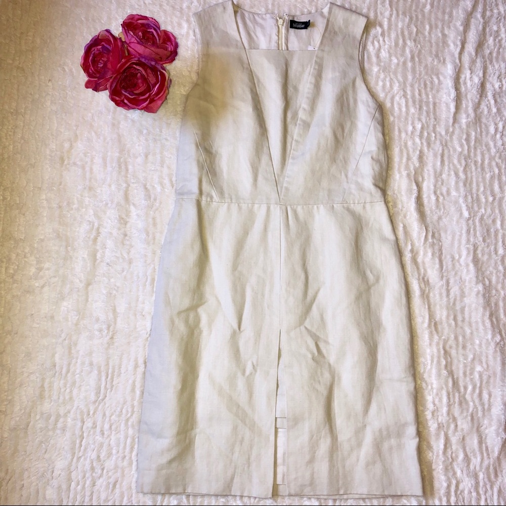 Tan Linen Dress